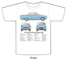 Ford Consul Capri 1961-62 T-shirt Front
